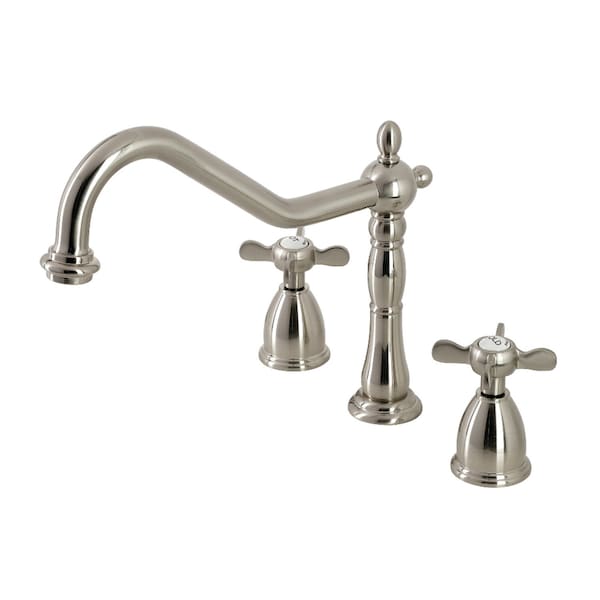 KB1798BEXLS Widespread Kitchen Faucet, Brushed Nickel